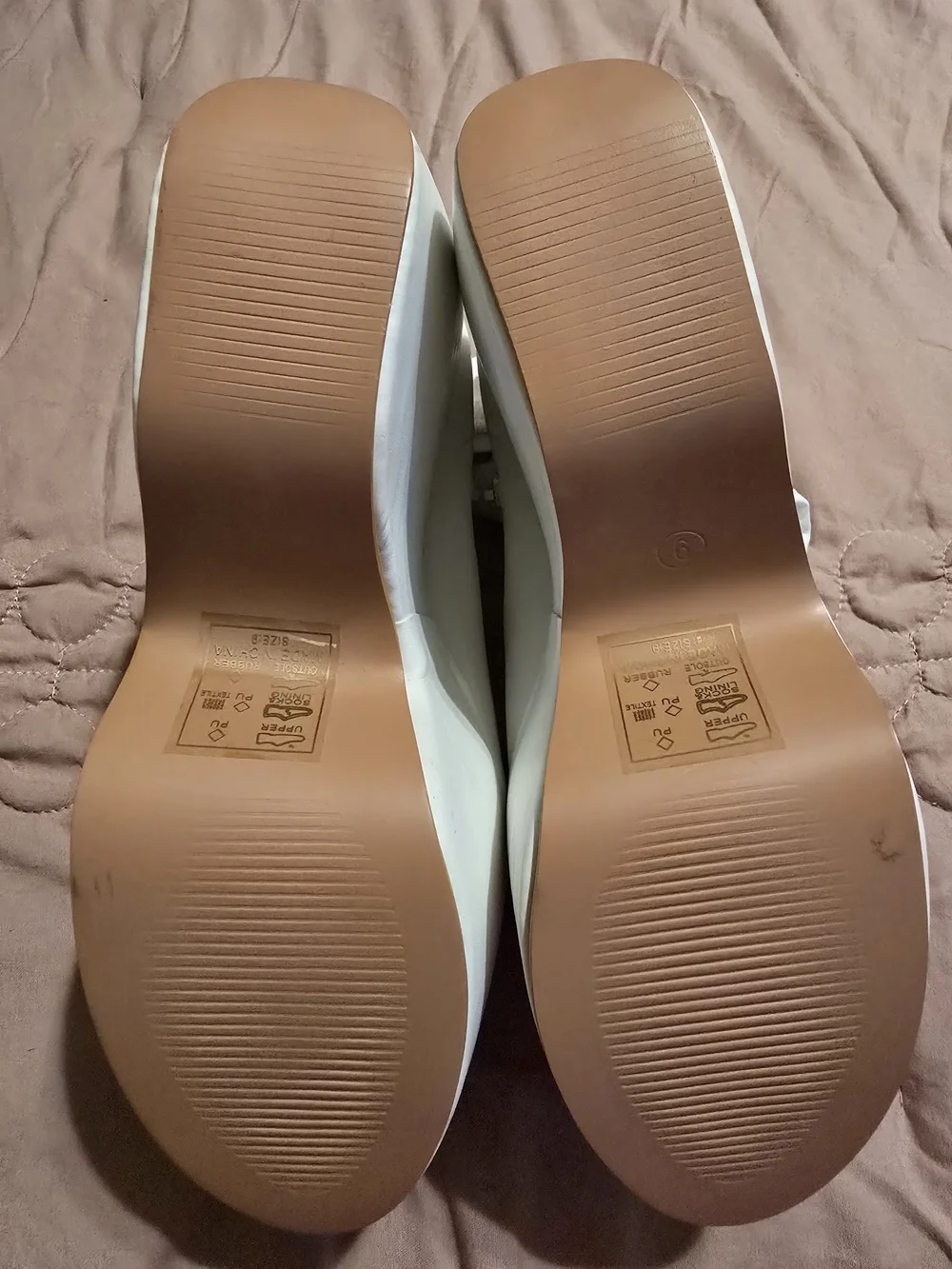 Azalea Wang By Akira LOXLEY Women's White Platform Wedge Bootie SZ9